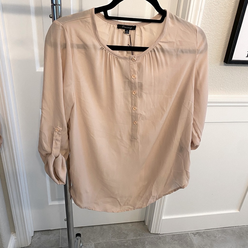 Crop elbow blouse